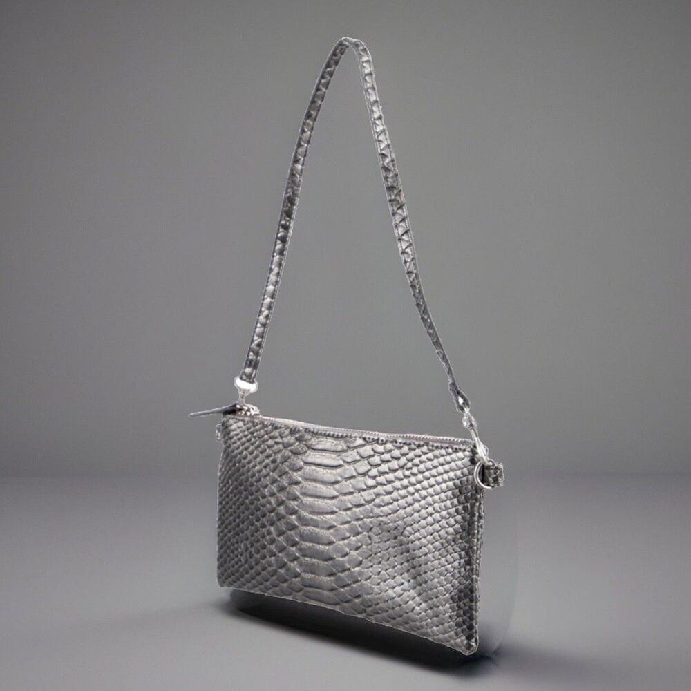Devi Kroell Metallic Python Shoulder Bag - image 3